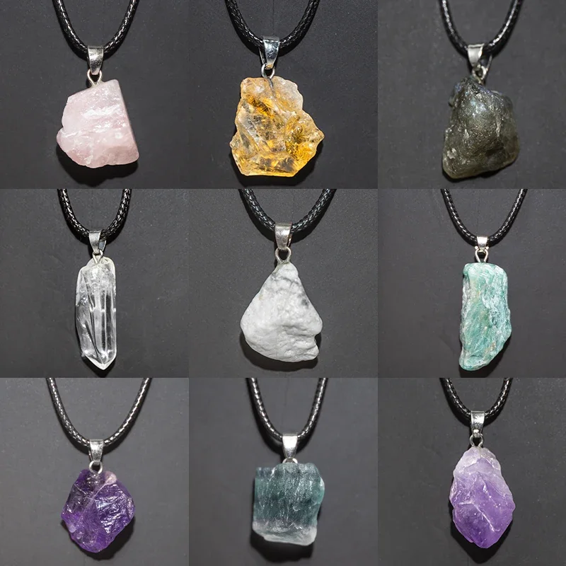 Naturalne ametysty naszyjnik kwiatowy uzdrawianie Reiki kamień nieregularny kształt biżuteria DIY prezent regulowany Choker wisiorek na szczęście dla kobiet