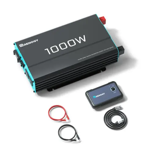 Renogy-純粋な正弦波インバーター、家庭用、RV、トラック用の12v dcから120v acコンバーター、オフグリッド太陽光発電インバーター、12vから110v