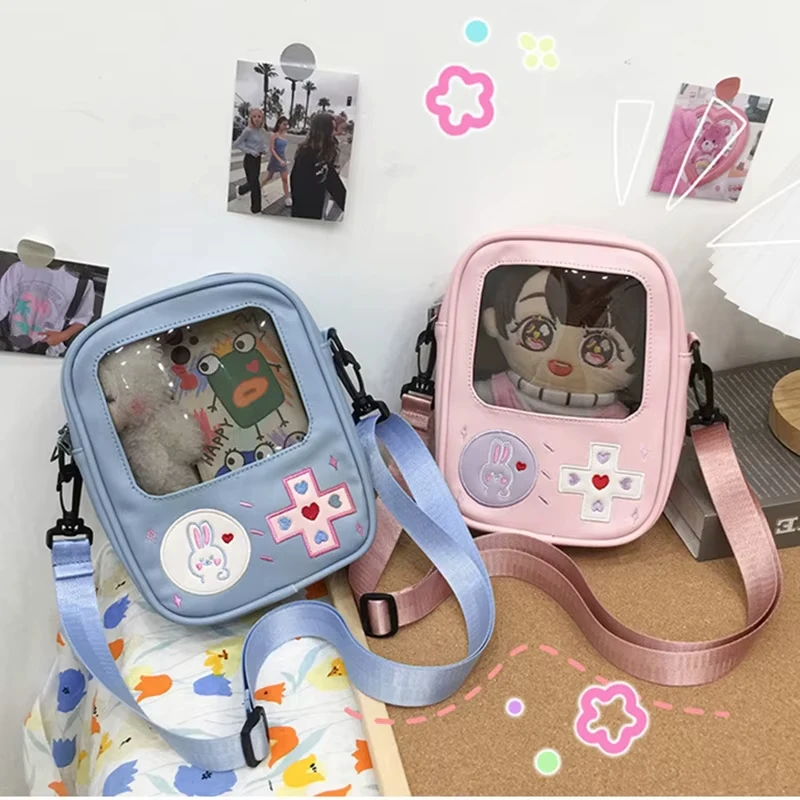 Cute Game Machine Lolita Ita Bag Transparent 16cmx20cm Dolls Handbag Shoulder Bag Cosplay Harajuku Girl Uniform Messenger Bags