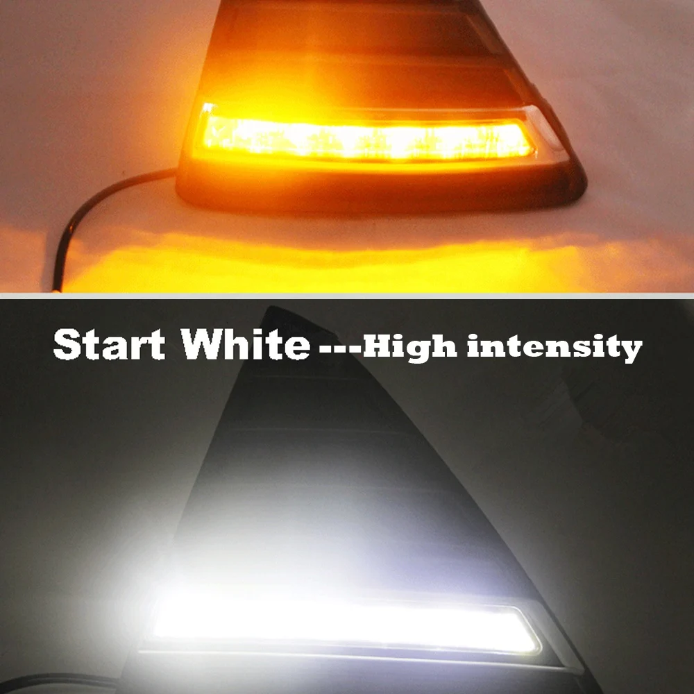 자동차 스타일링 자동 Led Drl 일광 자동차 주간 주행등 세트, 포드 포커스 3 2012 2013 2014 2015 안개등 포함, 2 개/세트