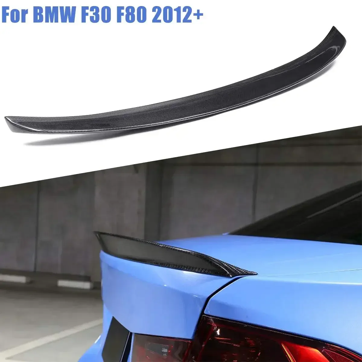 

3D Style Full Real Carbon Fiber Rear Trunk Spoiler Wing For BMW F30 F80 2012 2013 2014 2015 2016 2017 2018 Auto Part Body Kit