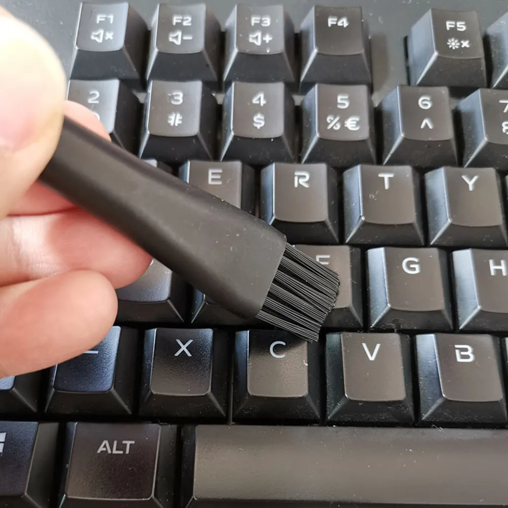 1 Set/6pcs Computer Cleaning Brush Keyboard Brush Multifunctional Brush Cleaning Brush for Home Office (Black)