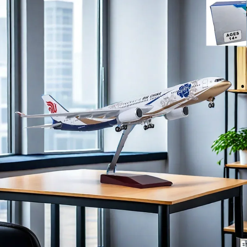 

47CM 1:135 Scale A330 Model AIR China Airlines Airway W Landing Gear Wheels Lights Resin Aircraft Plane Collectible Toy