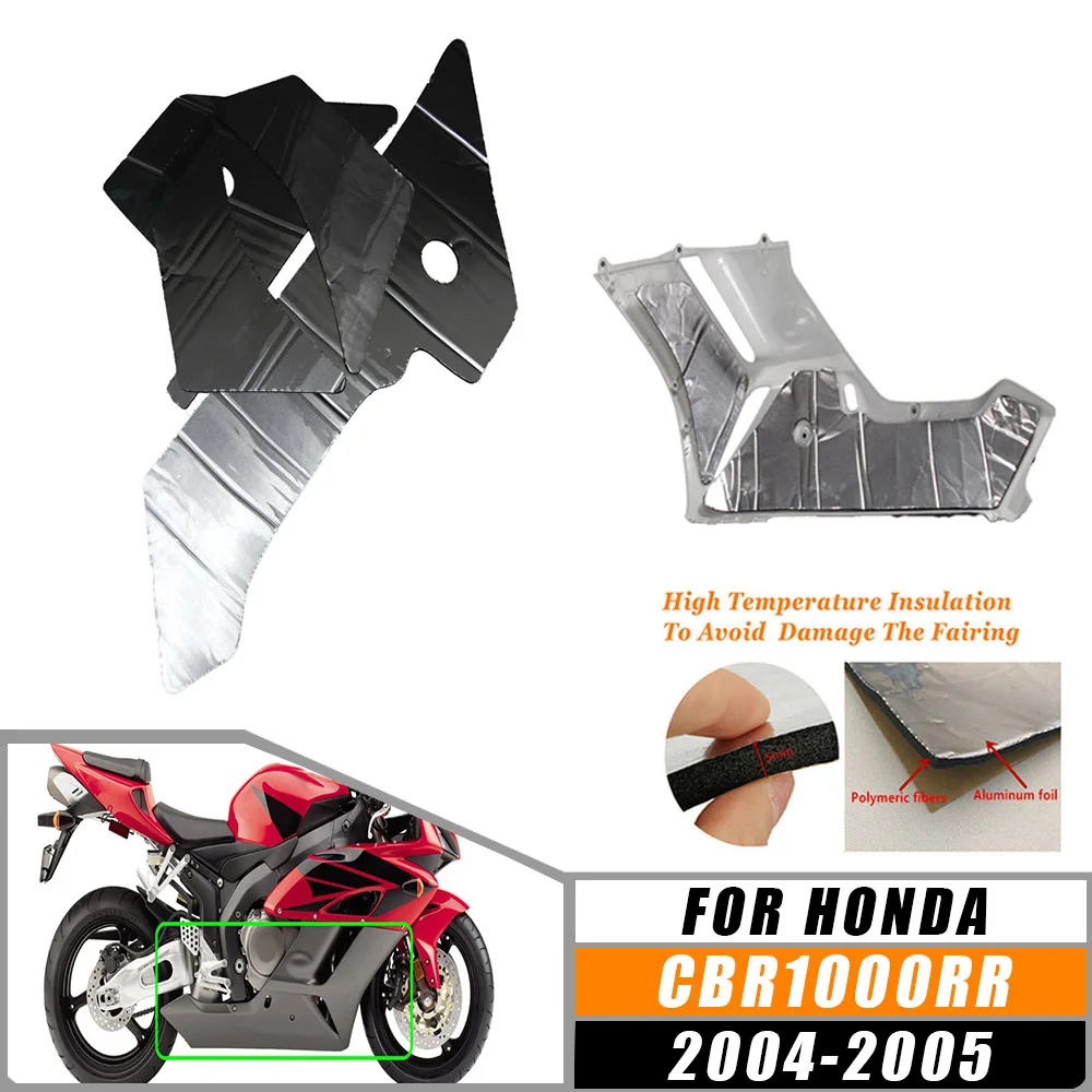 

Fit For Honda CBR1000RR Fireblade 2004-2005 Motorcycle Heat Shield Mat Pre-Cut Belly Fairing Insulation Protection Accessories