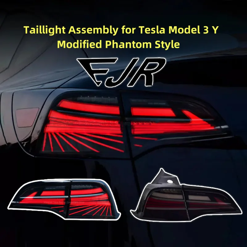 

Car Accessories LED Phantom Taillights For Tesla Model 3 / Model Y 17-23 taillight assembly with sequential turn signal