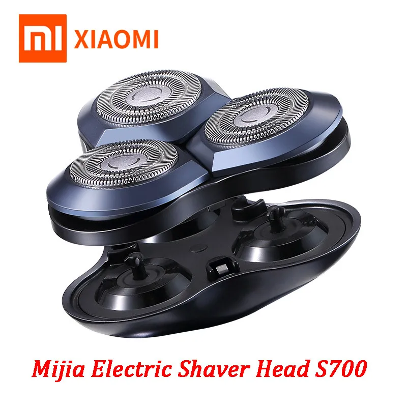 Xiaomi-Cabezal de Afeitadora eléctrica Mijia S700 para hombre, cabezal de corte de cerámica de repuesto, afeitadora Xiami, maquinilla de afeitar de