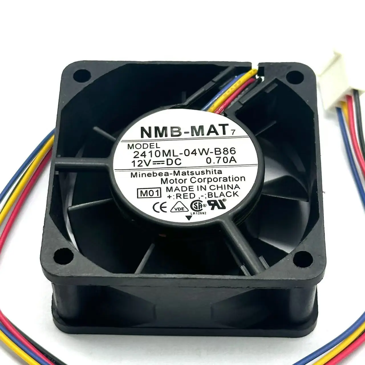 

NMB-MAT 2410ML-04W-B86 M01 DC 12V 0.70A 60X60X25mm Server Cooling Fan