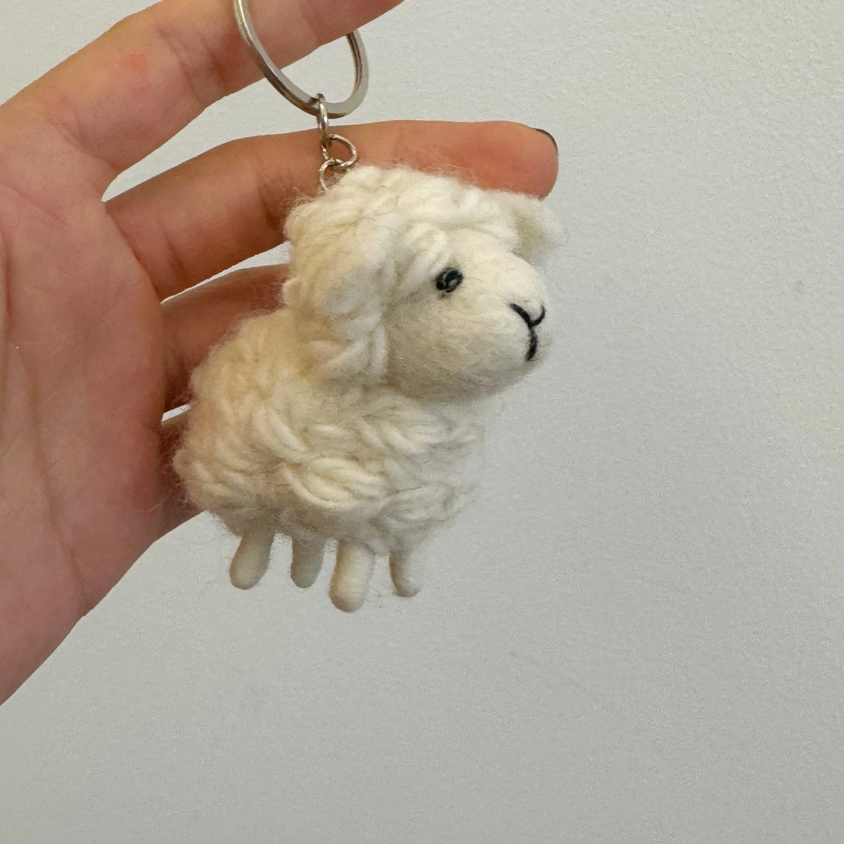 Zhang Yixing Same Cute Little Sheep Imported Bag Pendant Handmade Felt Doll Peripheral Mini Keychain