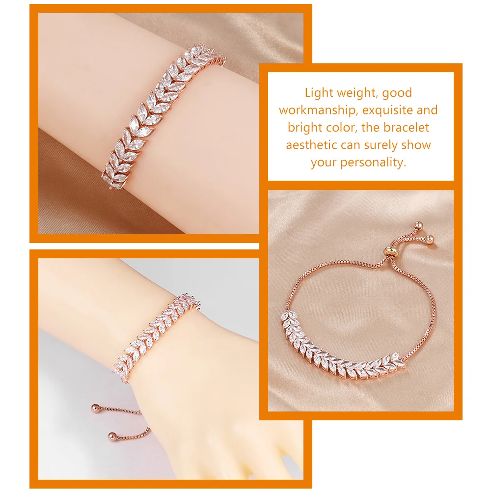 

'S Bracelet Adjustable Wrist Jewelry Charm Metal Wristlet Decor Lightweight Elegant Gift For Birthday Christmas New