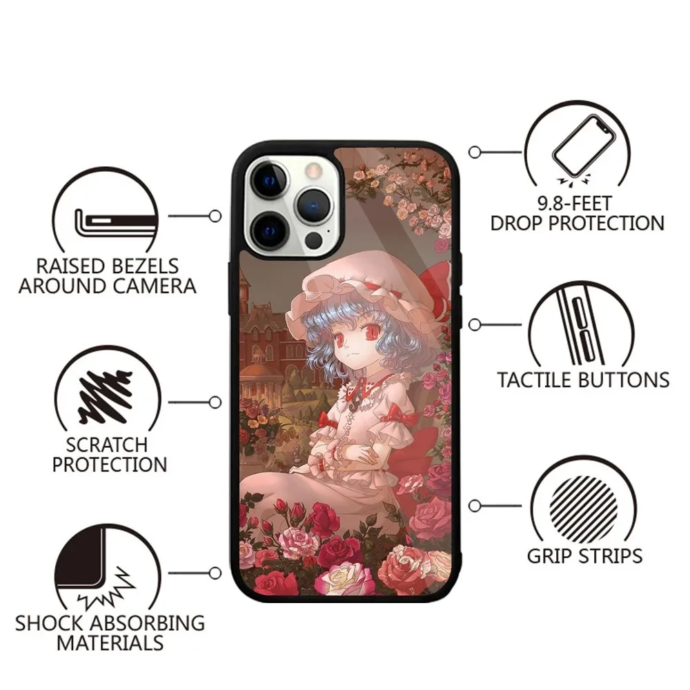 Scarlet T-TouHou Project Phone Case Strong Magnetic For IPhone 15,14,13,Pro,Max,Plus,11,12,Mini For Magsafe Wireless Charging