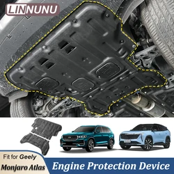 LINNUNU For Geely Atlas II Starray Boyue L Monjaro Xingyue L Accessories Engine Guards Plastic Steel Engine Protection Device