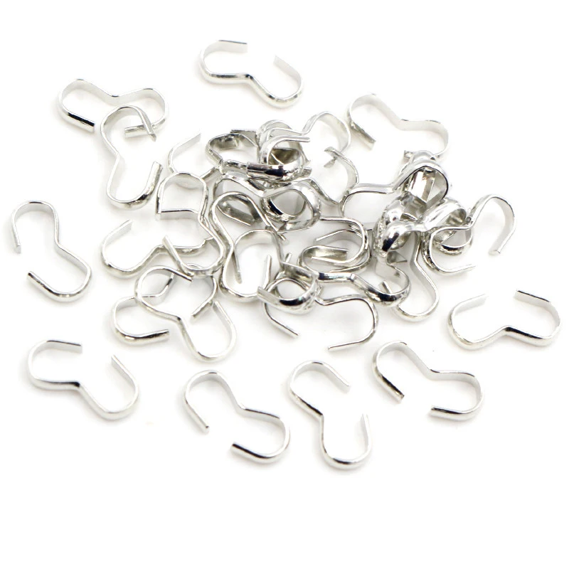 8x4 13x6.5mm 100 sztuk/partia 6 kolory naszyjnik klamra zapięcie złącza bransoletka dla Cameo biżuteria akcesoria dla majsterkowiczów