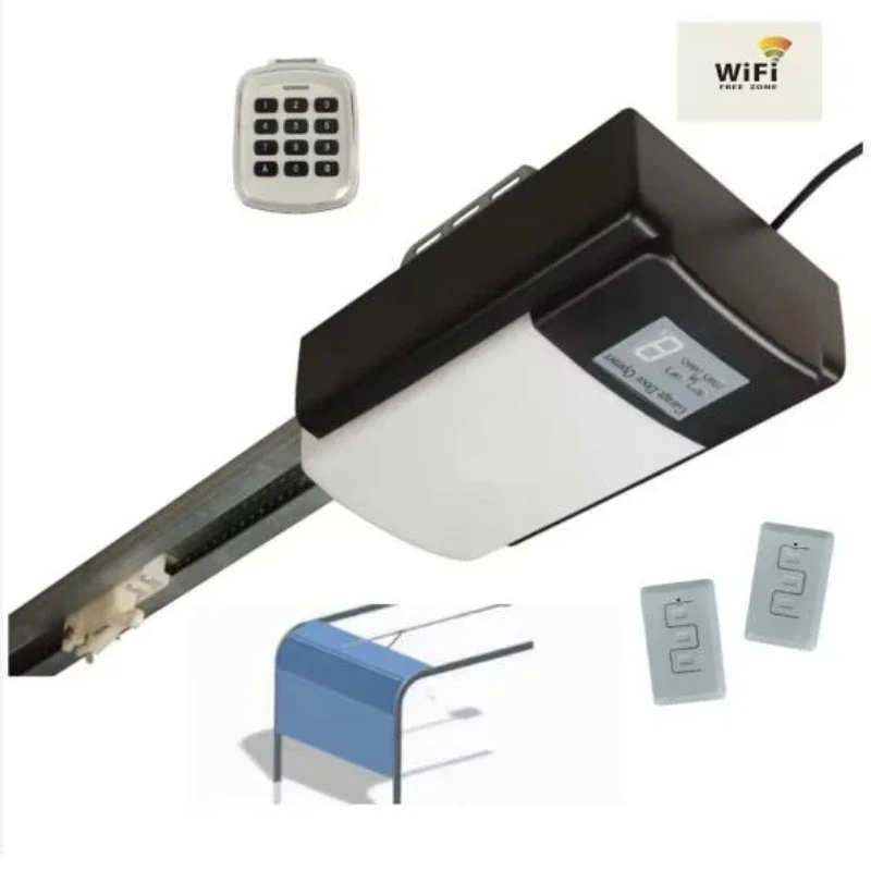 

Automatic Garage Door Opener Wireless Network Compatible Convenient Motorized Segmented Door Control