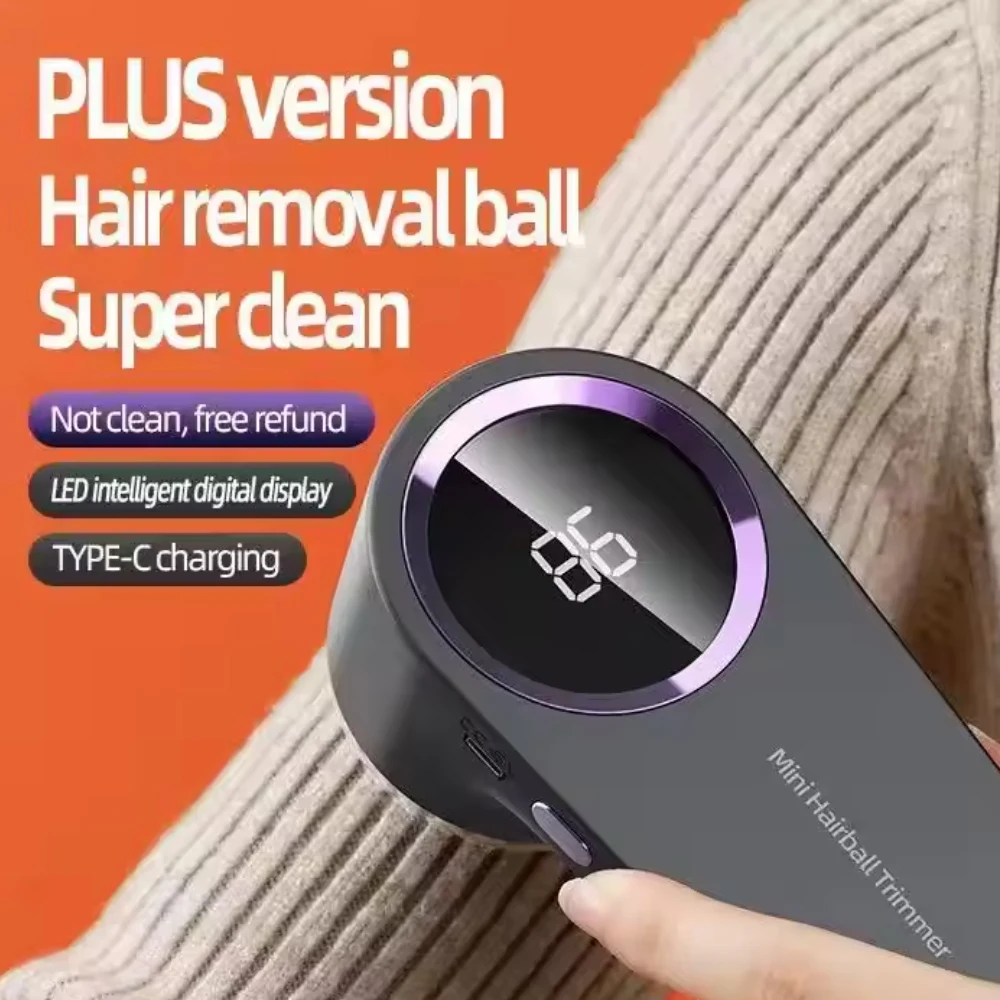 

Lint Remover for Clothing LED Digital Electric Pellet Fluff Remover USB Rechargeable Fuzz Fabric Shaver Sweater Dropshipping