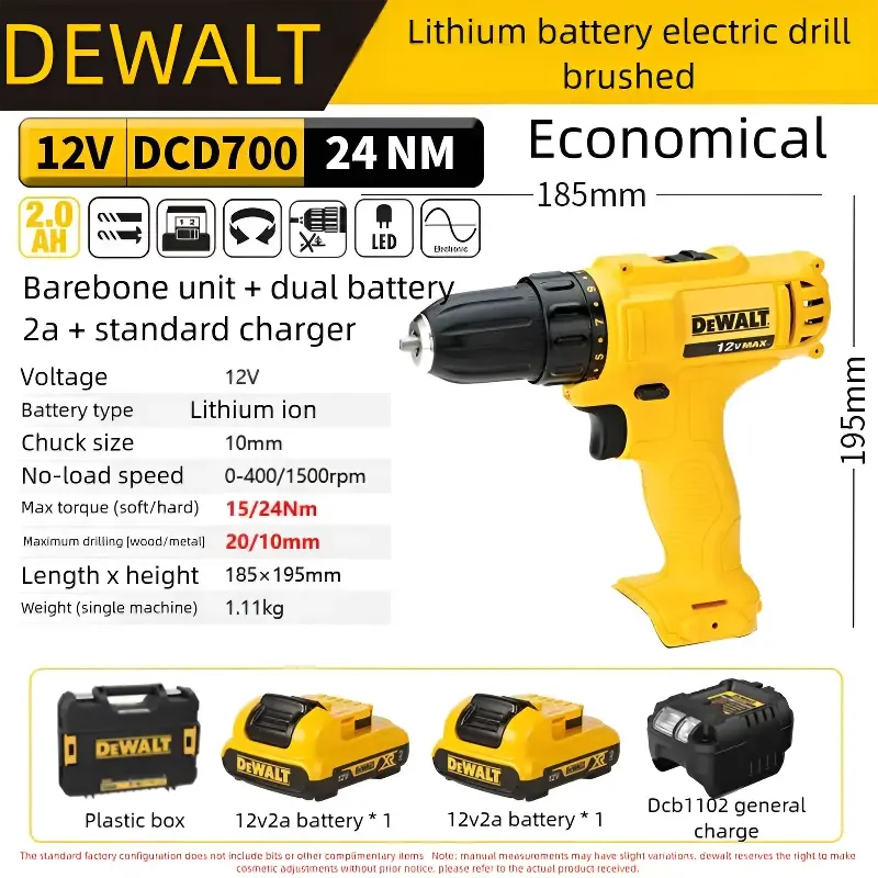 

12V Economy Lithium-ion Electric Drill Pipe Kit, including 2 x 1.5Ah batteries, nylon toolbox, and MAX cordless tools.