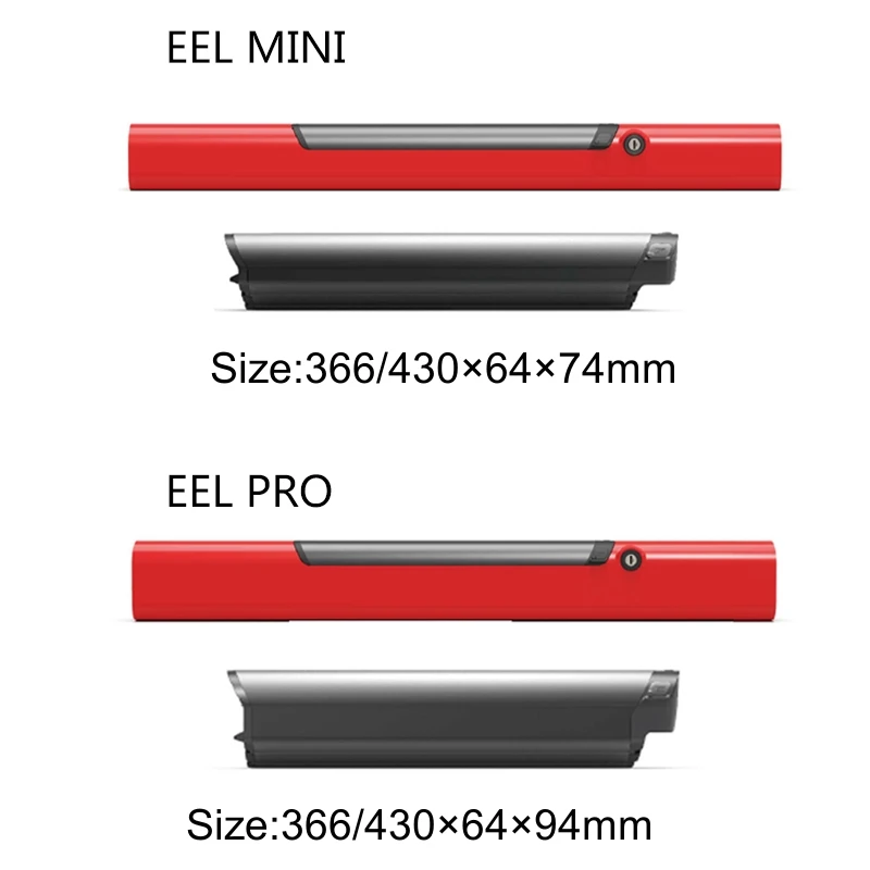 Megamo Electric Bike Lithium Ion Battery 36V 10.4Ah 11.6Ah 14Ah EEL Hidden Battery Inner Type 350W 500W 750W