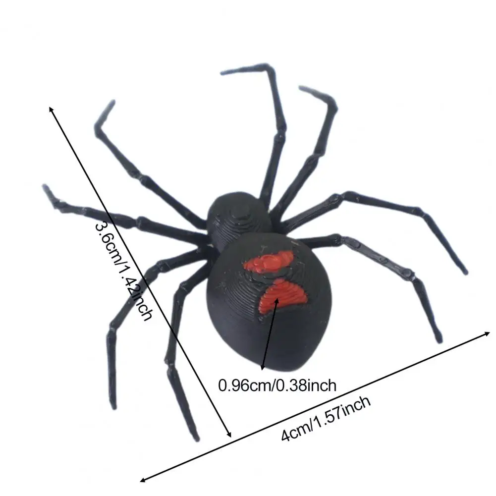 1/2/4/6Pcs 3D Spider Magnetic Refrigerator Sticker Decor Horror Wall Cabinet Desktop Realistic Spider Horror Decor Party Home