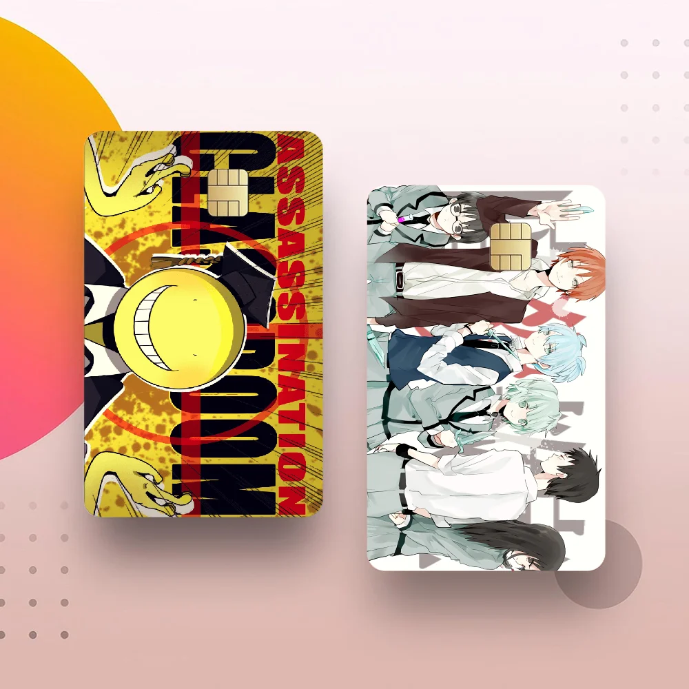 Assassination Classroom Anmie Sticker Film Skin Cover For Credit Card Debit Bank Card Front