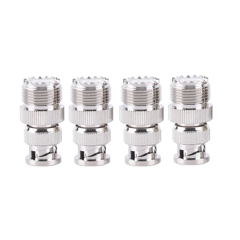 BNC Male Plug To SO239 UHF PL-259 Jack RF Female Coaxial Adapter Cable Connector