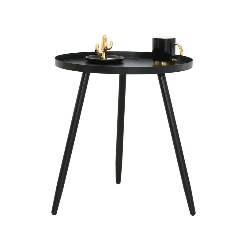 Living Room Sofa Small Coffee Table Nordic Modern Metal Tray Creative Disassembly Side Table Bedside Cabinet Small Round Table