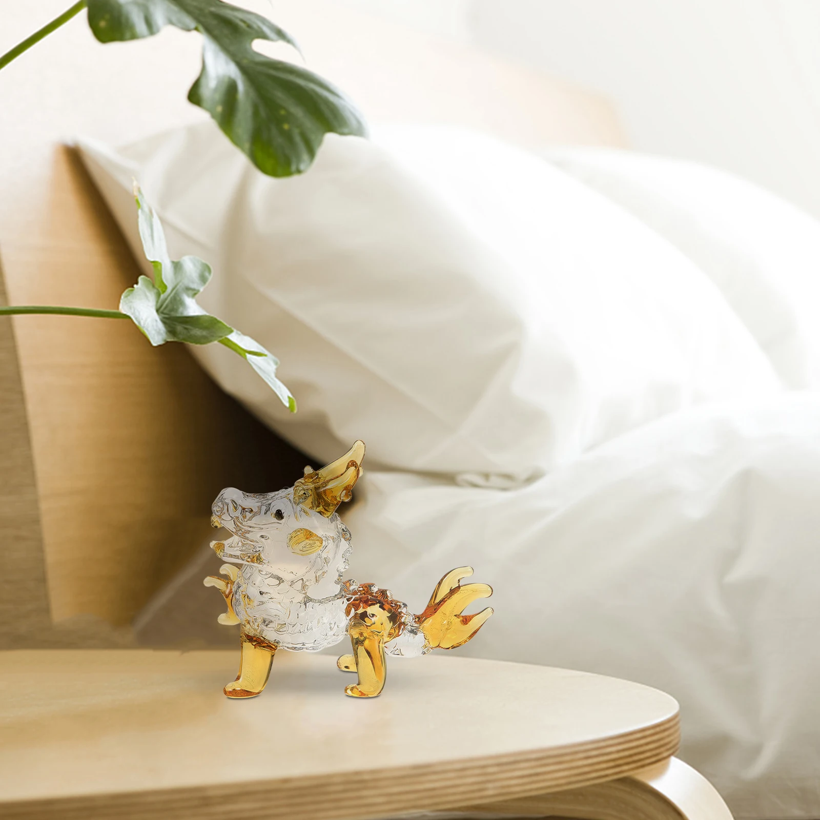 

Mini Dragon Ornaments Brass Figurine Chinese Desk Figurines Crystal Statue Statues for