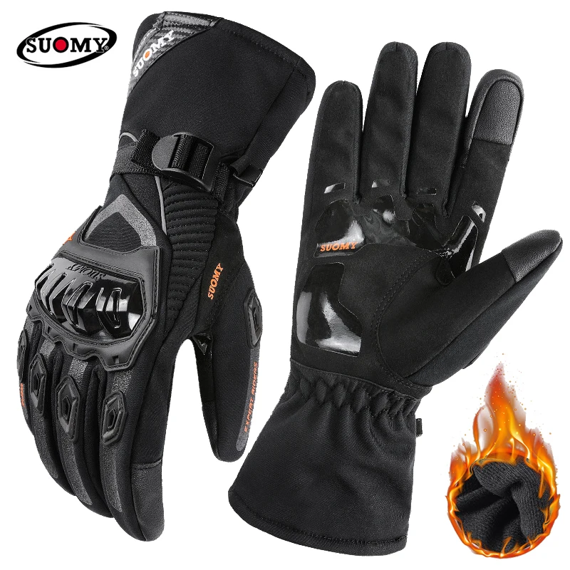 Winter Motorcycle Gloves Waterproof Warm Gants Moto Hiver Guantes Moto Impermeable Invierno Touch Screen Operation Thermal Glove