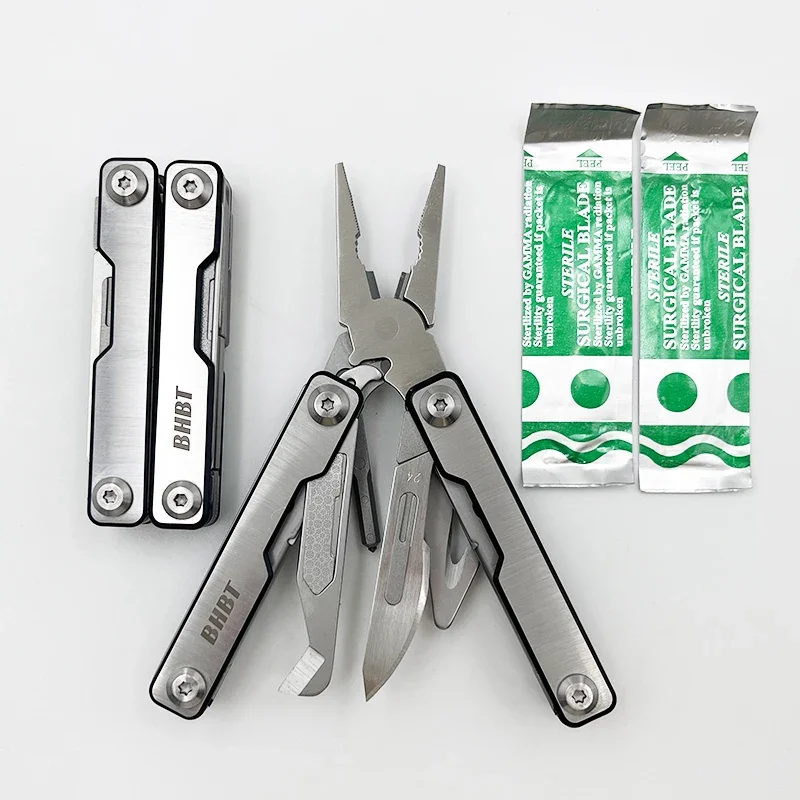 BHBT Multitools Klappschere EDC Multitools Set Survival Gear Manuelle multifunktionale Multitool-Zange
