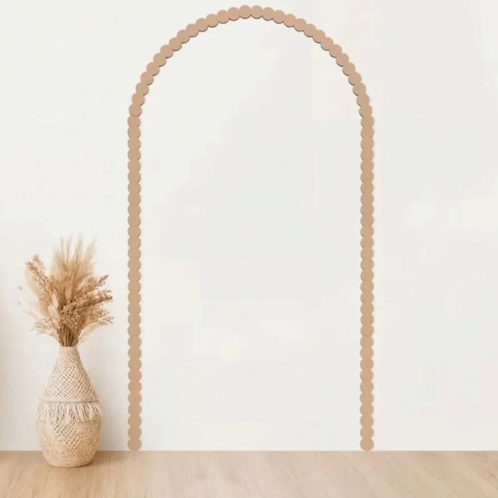 9/10Pcs Super Large Wall Arch Decor Shaped DIY Wall Decor Scalloped Crafts Trim Easy To Install Creative Wood Arch Frame