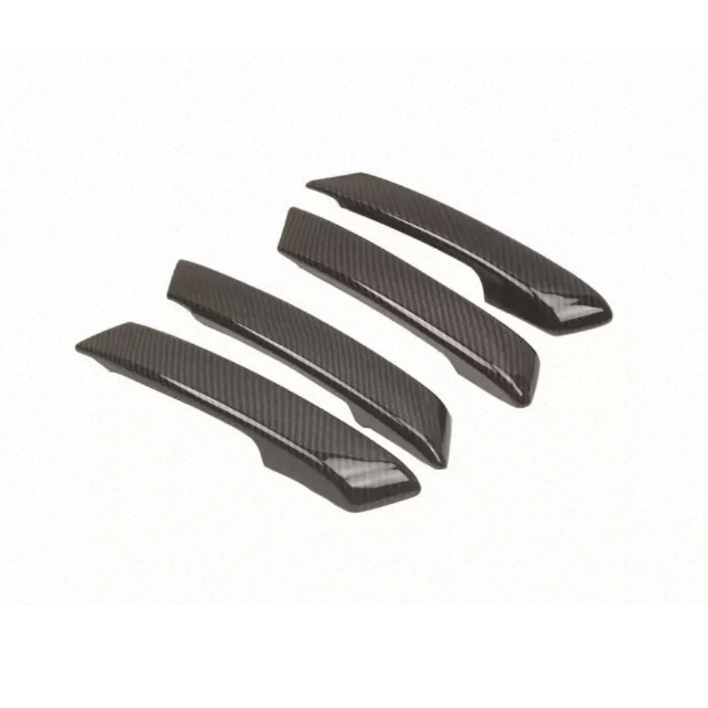 4 Pieces for Mitsubishi PAJERO 2007-2019 Auto Parts Carbon Fiber Color Side Door Handle Cover