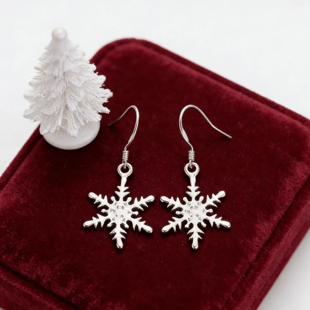 Special offer 925 sterling Silver Special snowflake drop Earrings for Women fashion Street all-match Jewelry wedding Gifts