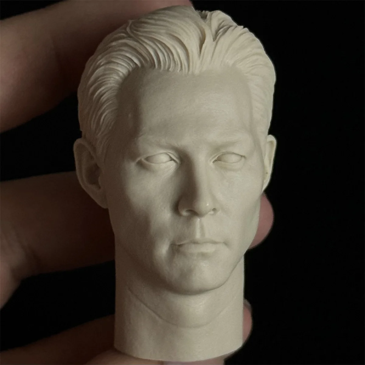 1/6 Scale   Head Sculpt Carving Asia Actor  Singer Movie Star   Unpainted Model for 12
