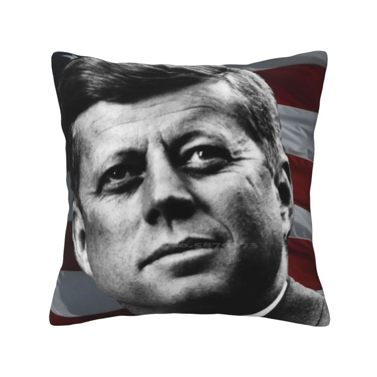 Jfk American Flag Portrait Fashion Sofa Throw Pillow Cover Pillowcase Jfk Profile American Flag John F Kennedy American