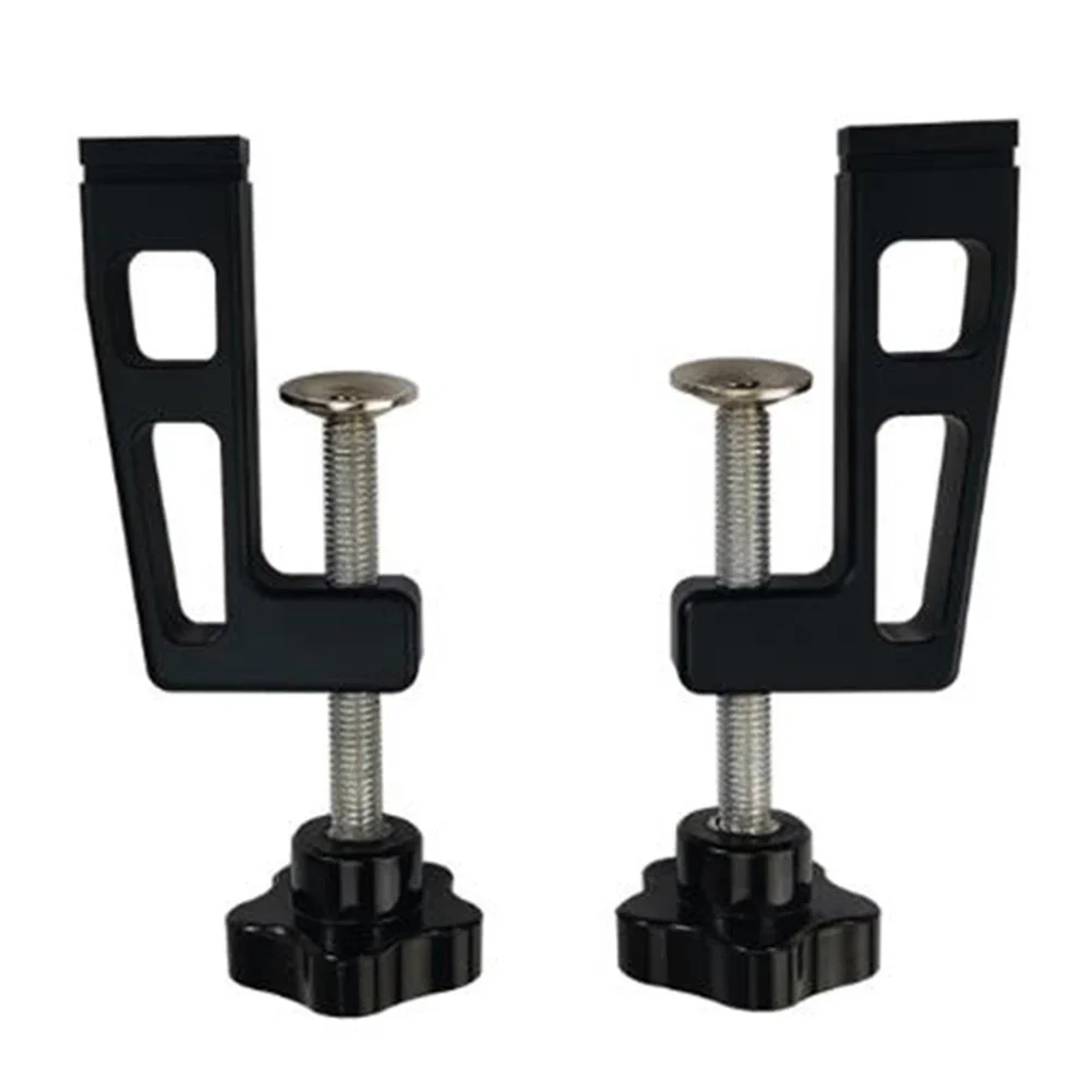 2Pcs Woodworking Profile Fence Fix Clamp T Track Slot Clip Fixture Tools 75 Type Aluminum Alloy Fix Clamps 100*50 Mm