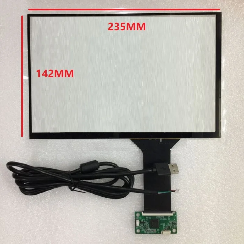 10.1inch 10 Piont Capacitive Touch Screen Panel 16:9 with USB Controller G+G 235*142mm For Computer Monitor Screen Replacement