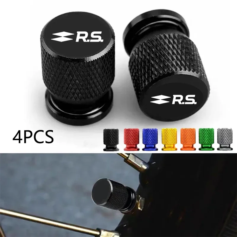 Para Renault RS Clio Scenic Logan Megane Koleos Sandero Safrane tapas de válvula de neumático de rueda de coche cubiertas de vástago de neumático Airdust impermeable