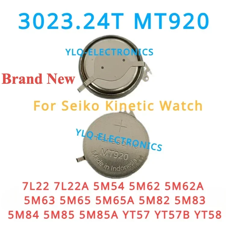 Original New 3023.24T MT920 Rechargeable Battery Capacitor for Seiko kinetic Watch