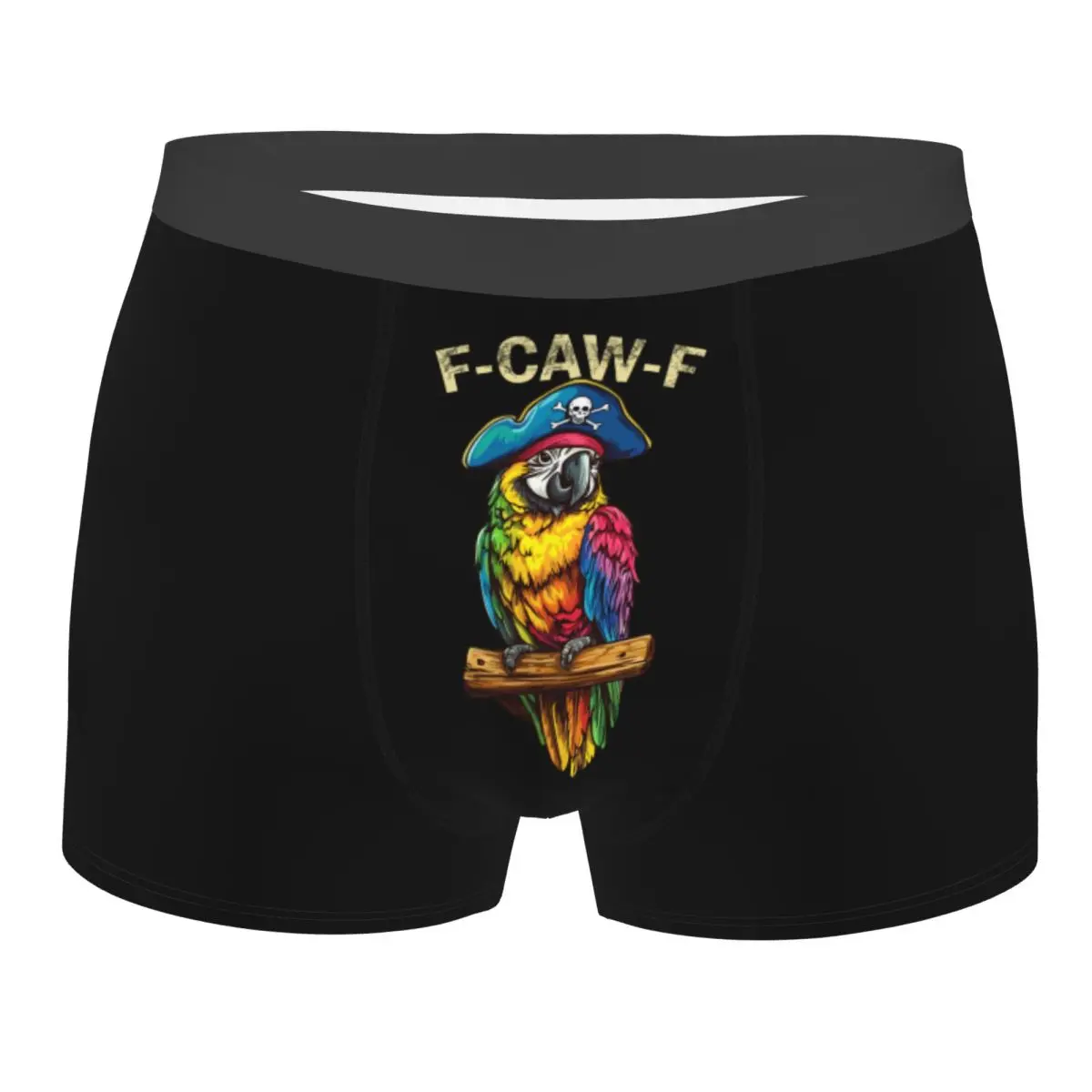 

Custom Funny F-Caw-F Parrot Boxer Shorts For Homme 3D Print Underwear Panties Briefs Breathable Underpants