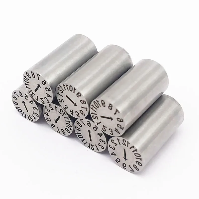 ملحقات قوالب الحقن طوابع التاريخ SUS420 إدراجات رمز التاريخ القابلة للتغيير لتسجيل تاريخ إنتاج القالب