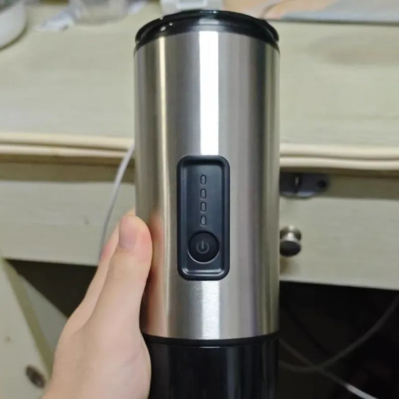 3-in-1 Hot & Cold Espresso Machine, Portable Capsule & Ground Coffee Maker for Car Office Camping