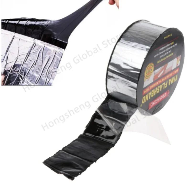 جديد سوبر مقاوم للماء الألومنيوم احباط بوتيل الأسفلت الشريط ل RV سقف البحرية إصلاح وقف تسرب لواصق الختم العازلة القناة إصلاح الشريط #5