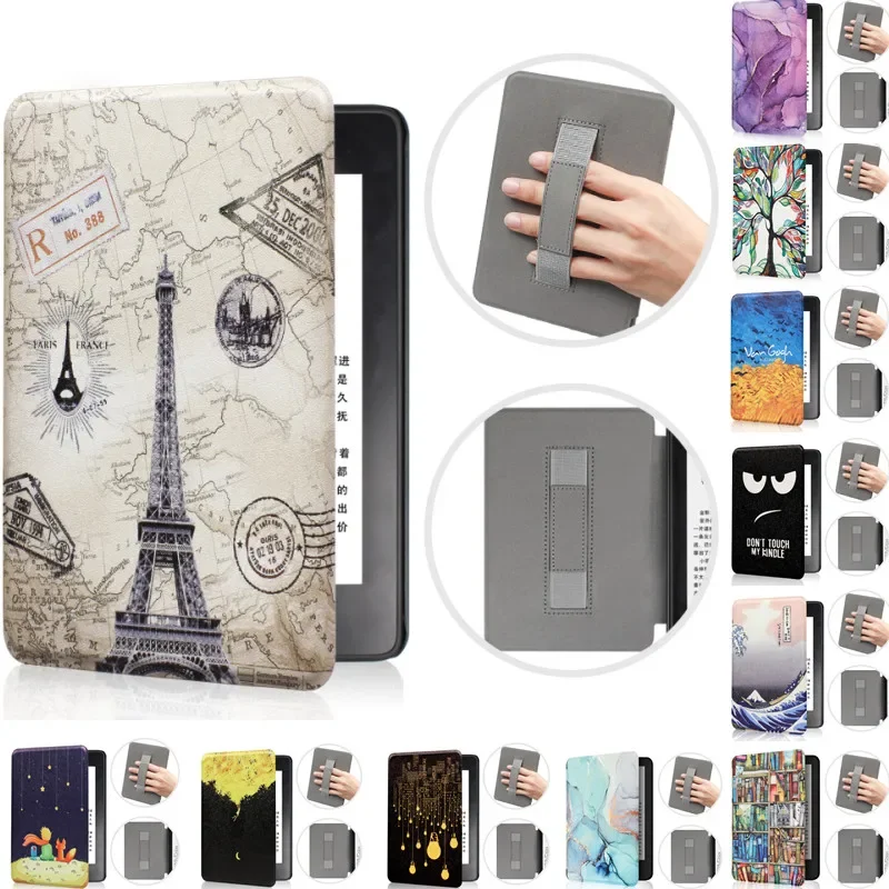 For 2021 Kindle Paperwhite 5 M2L3EK Hand Strap Case for Kindle Paperwhite 6th 7th 10th 11th Generation E-book Protective Cover