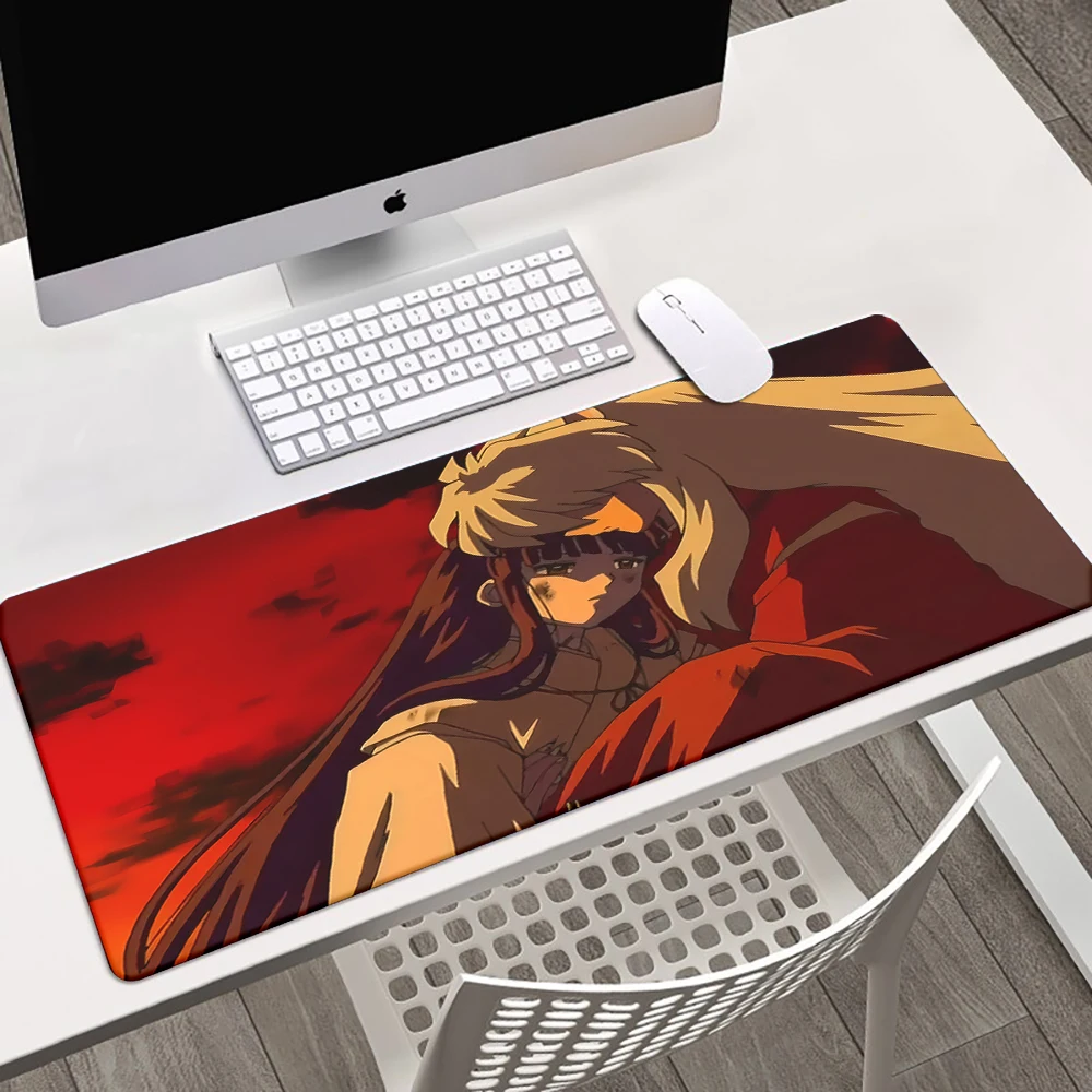 Large Mousepad XXL Inuyasha Mouse Pad Keyboard Gaming Accessories Mouse Mats Game Office Computer PC Gamer Laptop Desk Mat