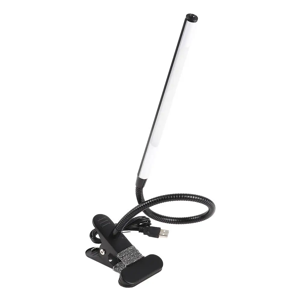 

Portable USB Clip Table Lamp for Tattoo/Manicure/Makeup Adjustable Desk Light in Black Nail Art Skin Care Desk Lamp