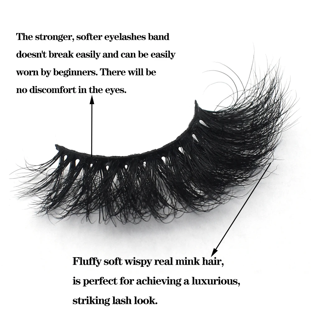 FOXESJI Ciglia di visone Soffici drammatici Ciglia finte incrociate sottili Striscia di ciglia Estensione naturale morbida 3D Ciglia di visone Trucco