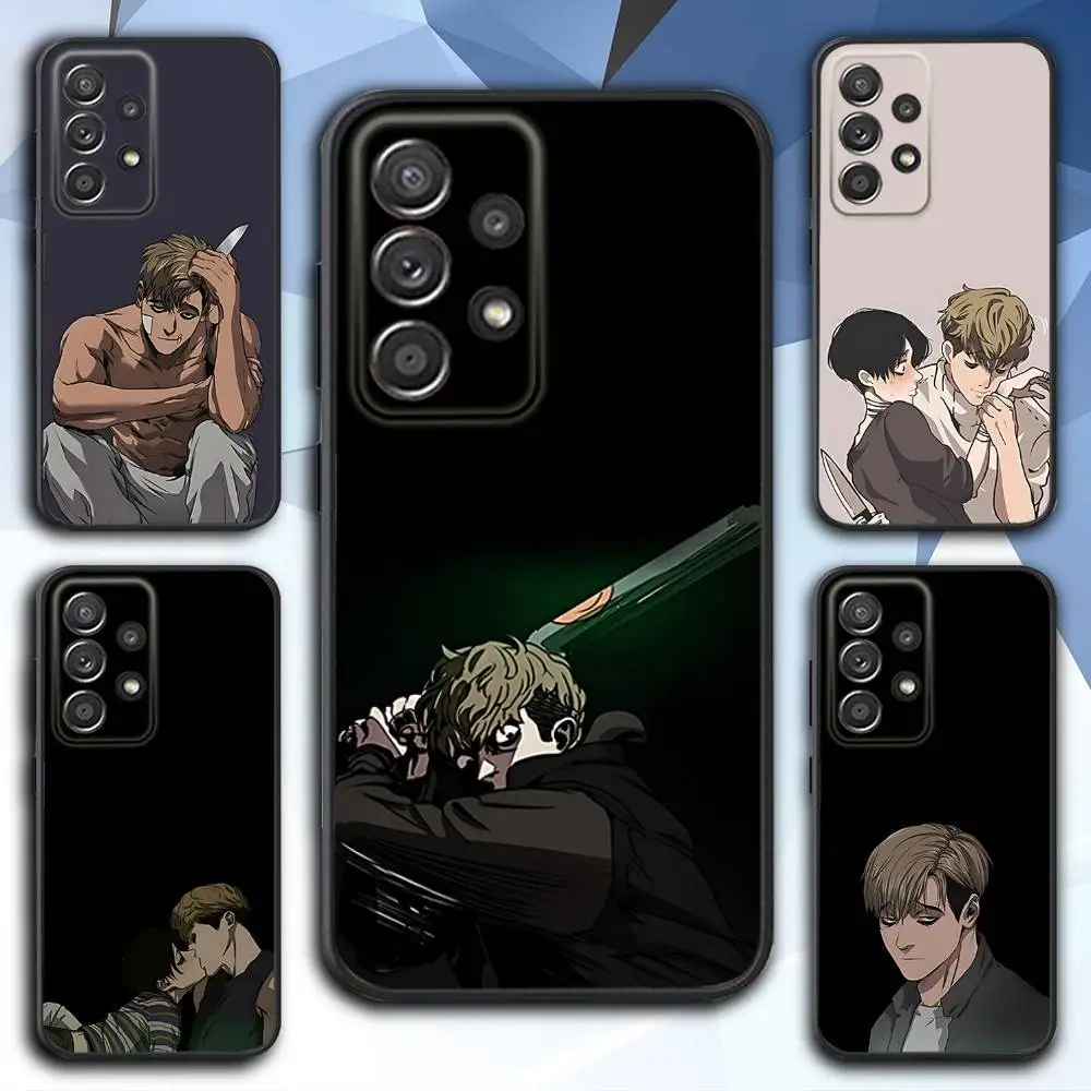 

K-Killing Comics Stalking Phone Case For Samsung S 25,24,23,22,30,21,10,9,Ultra,Plus,Lite,FE,4,5 G Soft Black Case