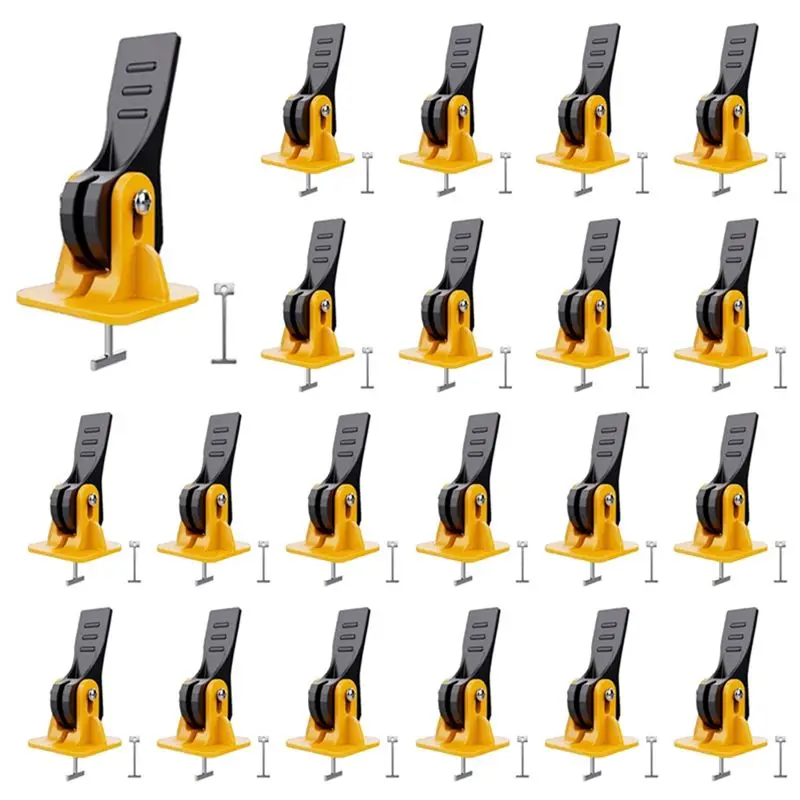 새로운 타일 레벨링 시스템 키트 바닥 레벨링 컴파운드 조절 가능 8-12mm 타일 타일 설치 레벨러 도구 세트