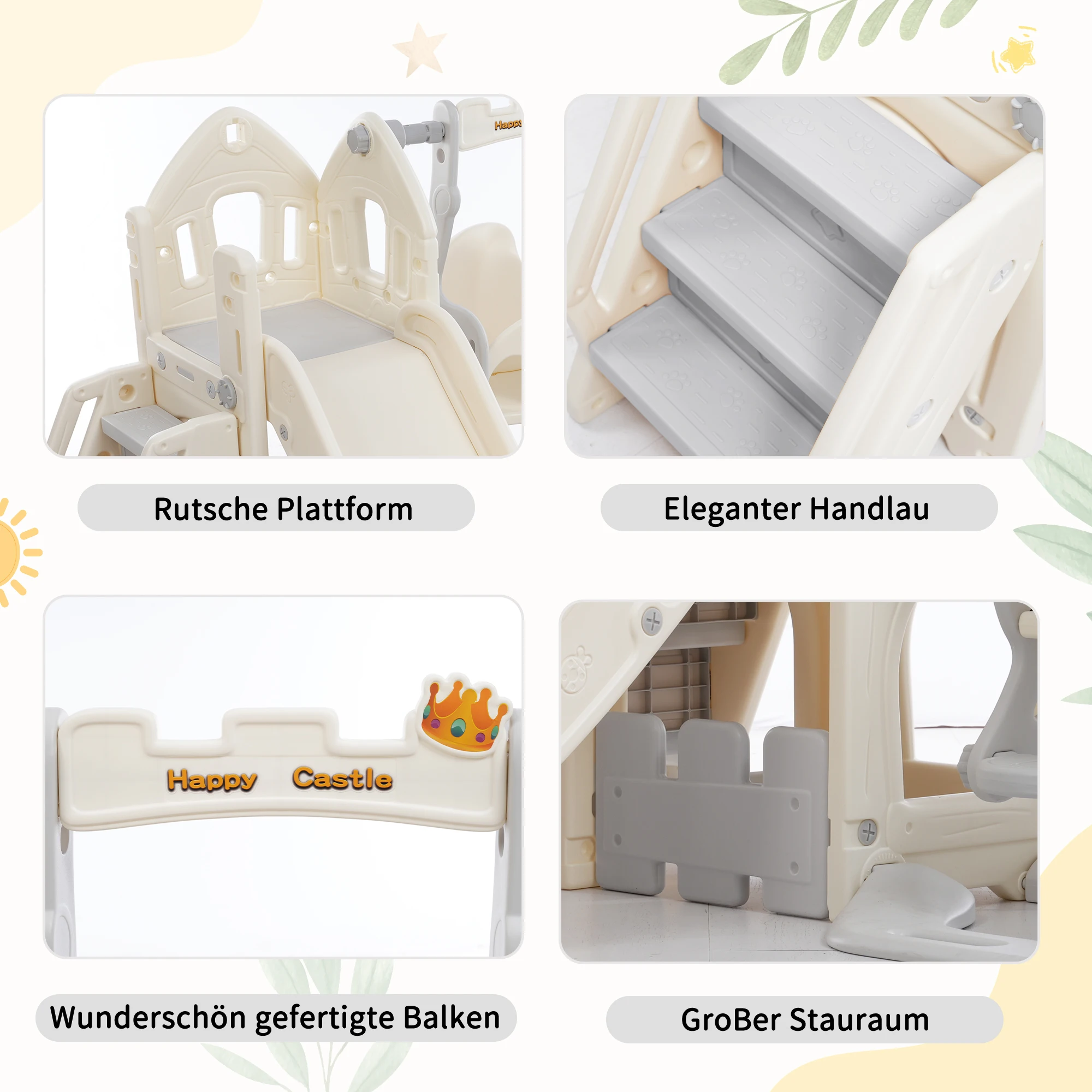 مجموعة شرائح للأطفال مع أرجوحة، منزلق 5 في 1 للأطفال، إطار كرة سلة للتسلق، منزلق متأرجح لملعب داخلي هدية للأطفال