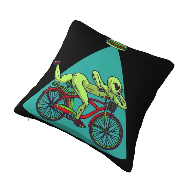 Custom Bicycle Day 1943 Trip Cushion Cover 40x40cm Albert Hofmann LSD Velvet Modern Pillows