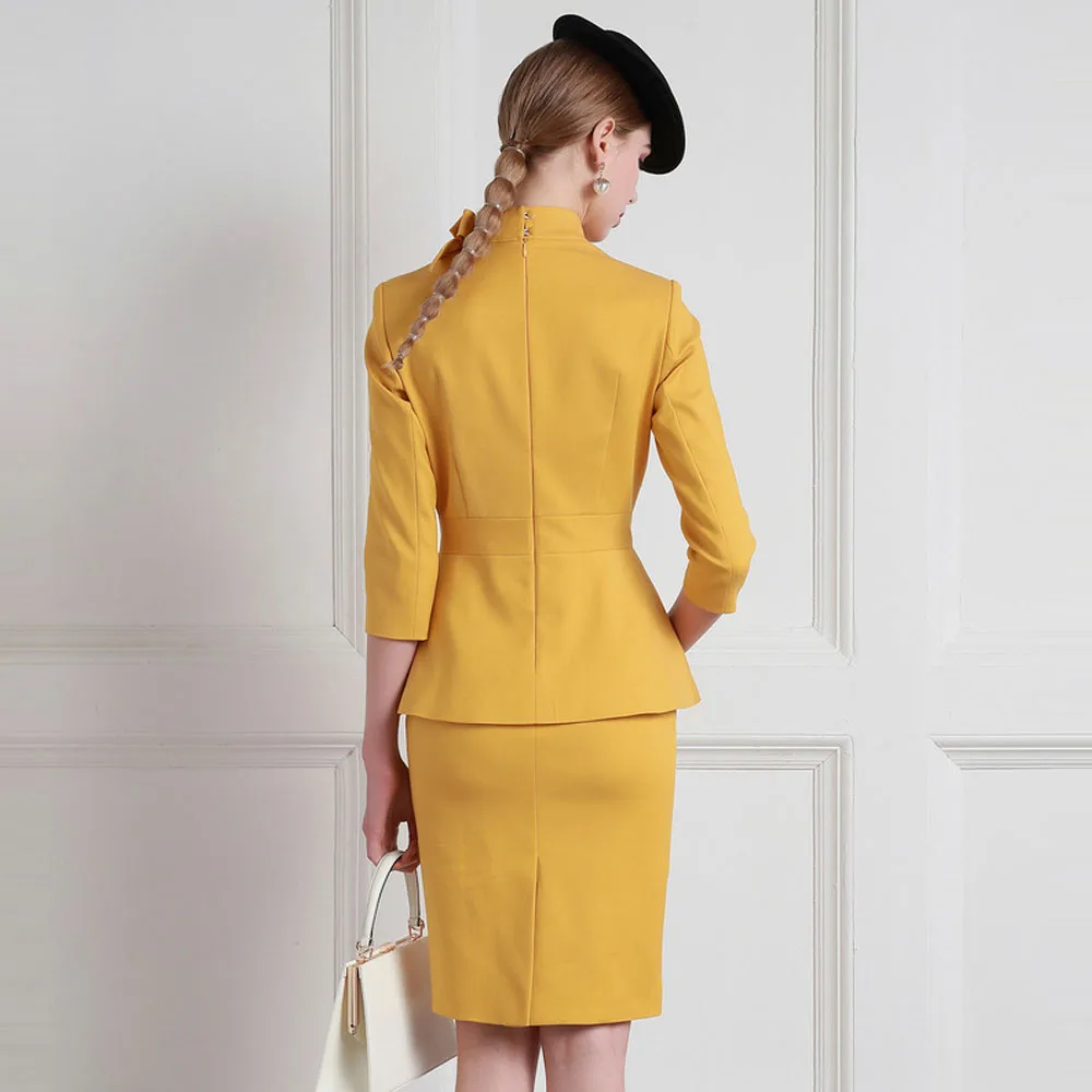 High End Women\'S Clothing Celebrity Temperament President\'S Suit Fashion Stewardess Professional Dress Goddess Fan Formal Dress