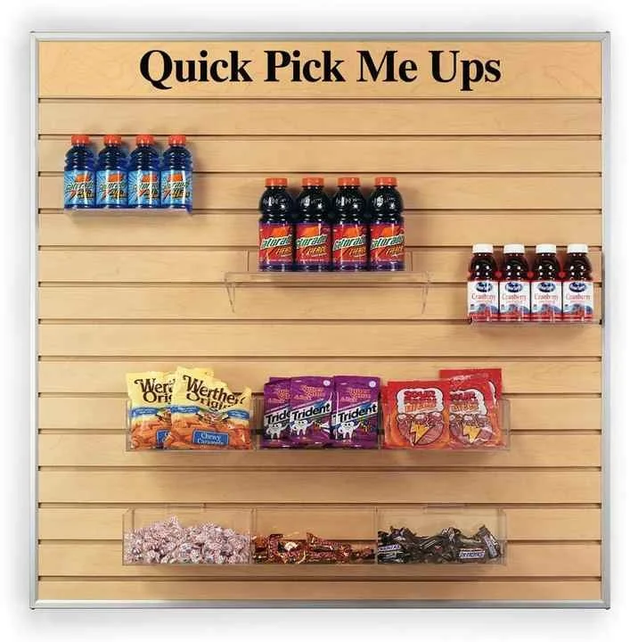 Wholesale Slatwall Panels 18mm Display Stand MDF Slotted Board for Store Shop